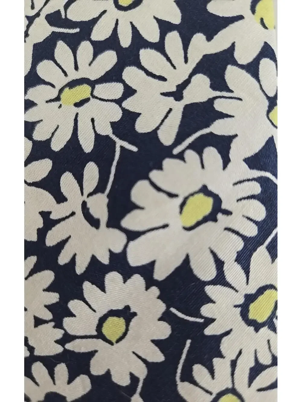 J.Crew Boy's Crewcuts Cotton Neck Tie Navy Blue Yellow Floral Daisy 42